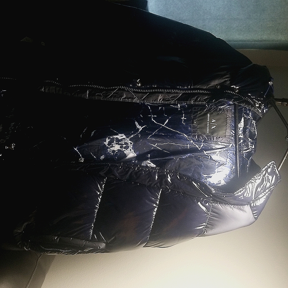 Navy blue new Armani exchange down jacket